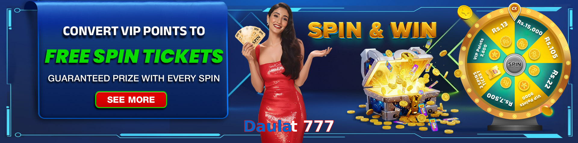 Main screen of Daulat 777 pk page for PK players